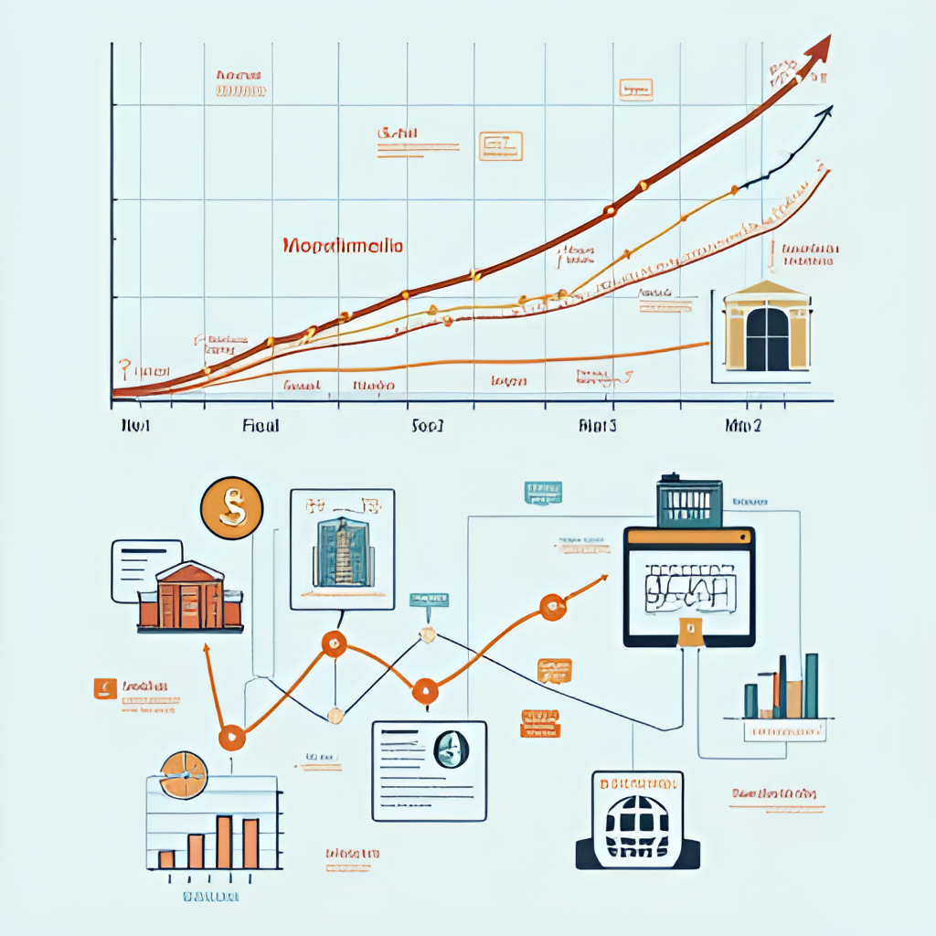 An image illustrating economic concepts like growth charts or fiscal policy, relevant to Mario Marcel's work in the Ministry of Finance.