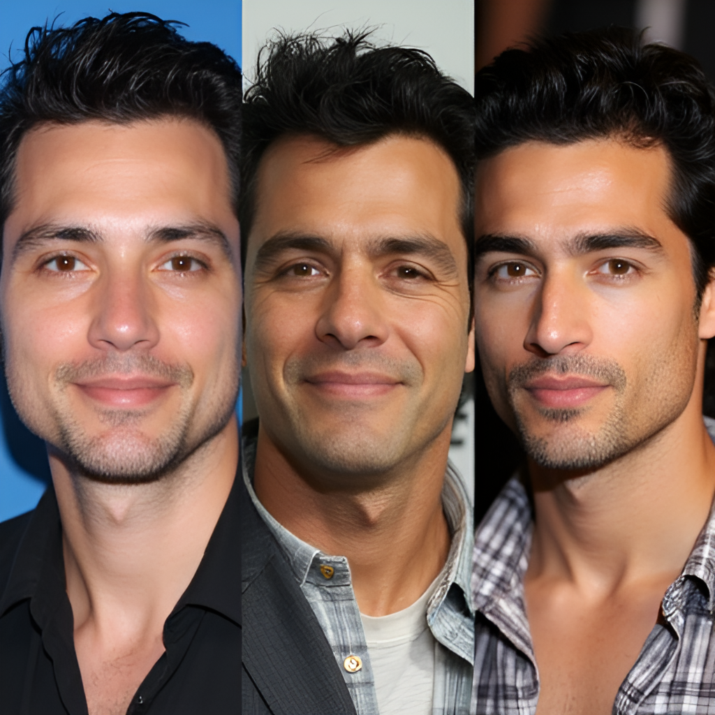 A collage or split image showing Daniel Valenzuela in different stages of his career, from his younger days in TV to more recent appearances, illustrating his evolution.