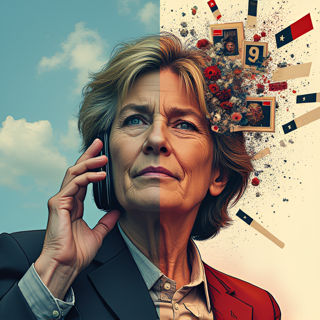 A split image or collage depicting the duality of public life: one side shows a confident figure on a stage or in a TV studio, representing success and public recognition, while the other side shows a more pensive figure, perhaps looking at a phone or surrounded by abstract representations of online noise and criticism, symbolizing the impact of controversies and public scrutiny. Style should be illustrative and slightly metaphorical.